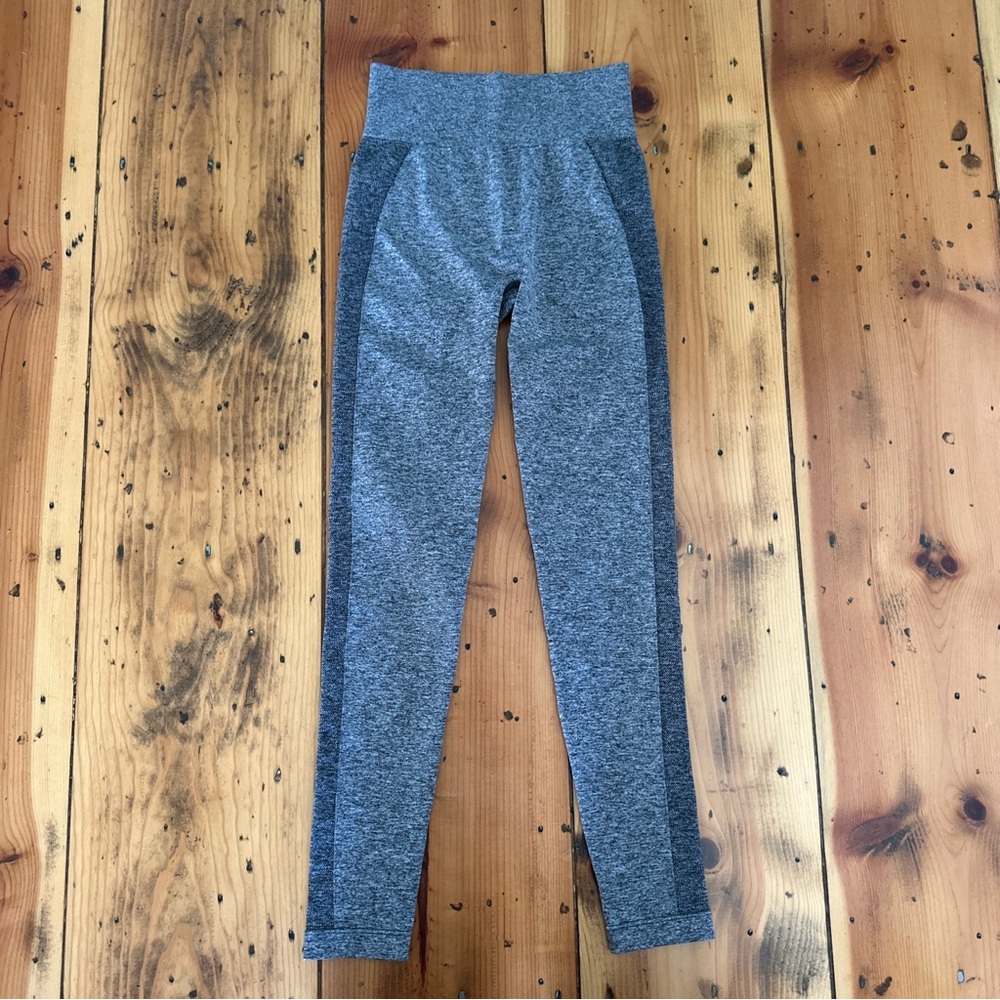 GYMSHARK Women’s Size Small Grey Heathered Flex High Waisted Leggings